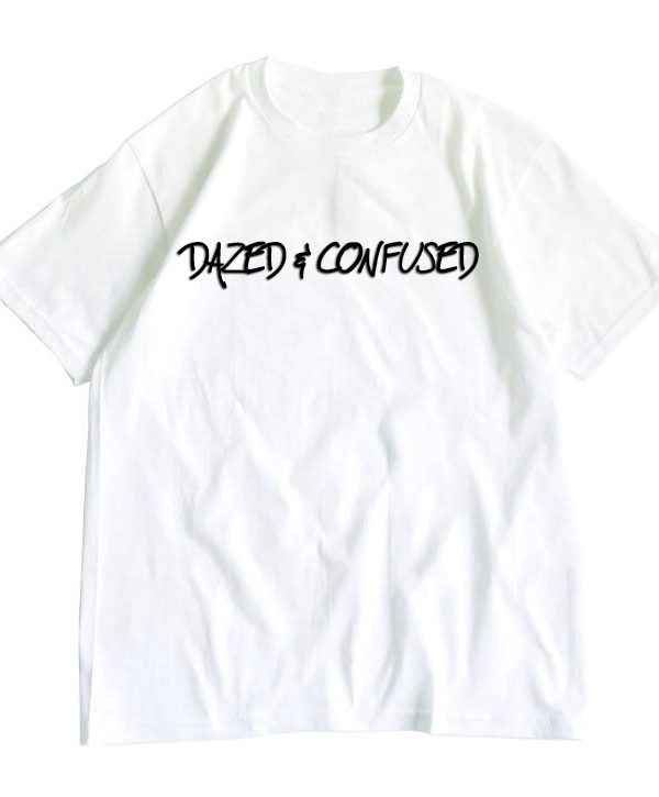 BLACKJASON7 DAZED & COFUSED TEE WHITE/BLACK