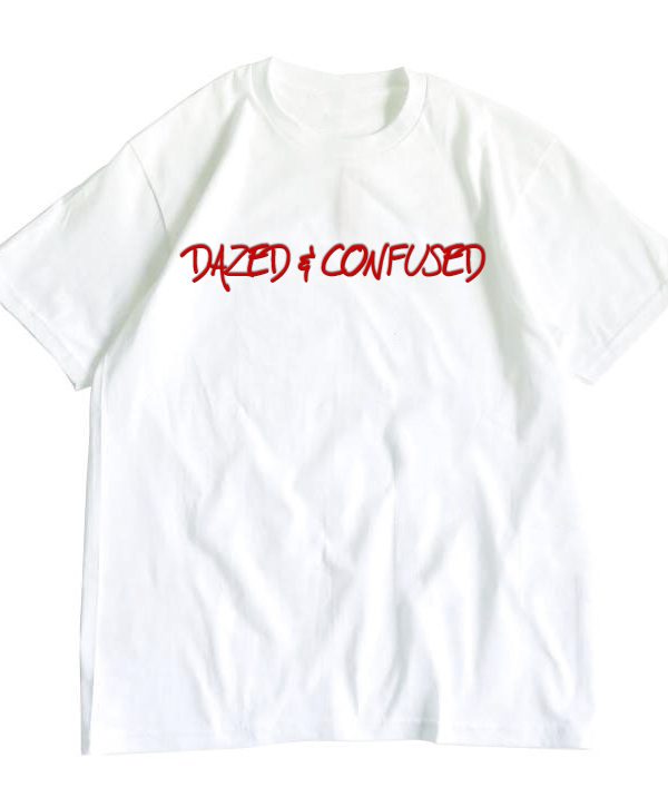 BLACKJASON7 DAZED & COFUSED TEE WHITE/RED