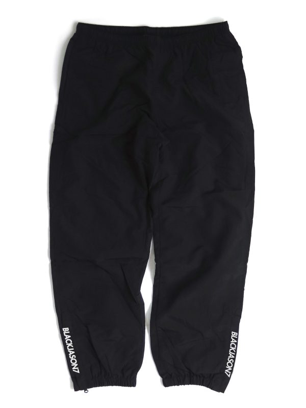 BLACKJASON7 STRIPE LOGO WARM UP PANT BLACK